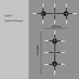 Luminária de parede Splicing Warm White Creative Wall Sconce DIY Combinação Lâmpada