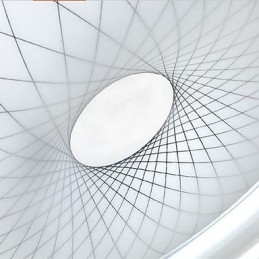 Luminária circular de cúpula romântica em cristal
