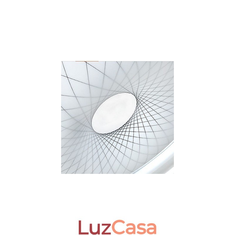 Luminária circular de cúpula romântica em cristal