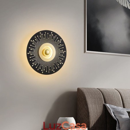 Arandela Nordic Full Copper Hollow Round Wall Light Arandela Nordic Full Copper Hollow Round Wall Light