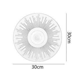 Arandela Nordic Full Copper Hollow Round Wall Light