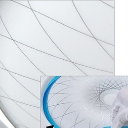 Luminária circular de cúpula romântica em cristal