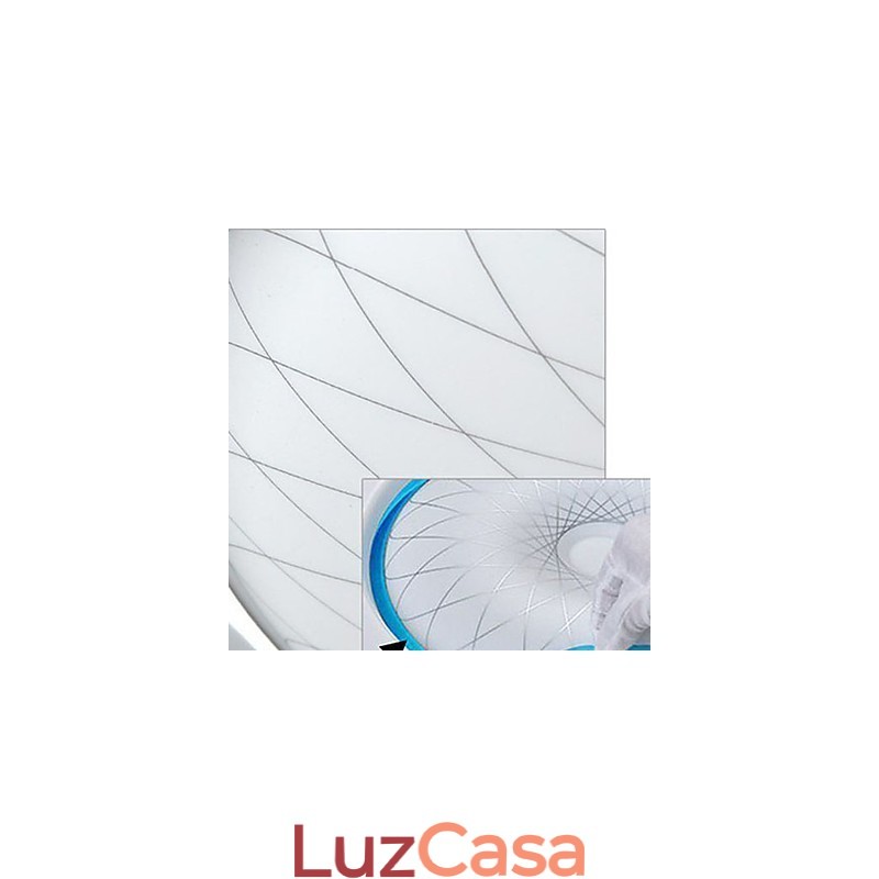 Luminária circular de cúpula romântica em cristal