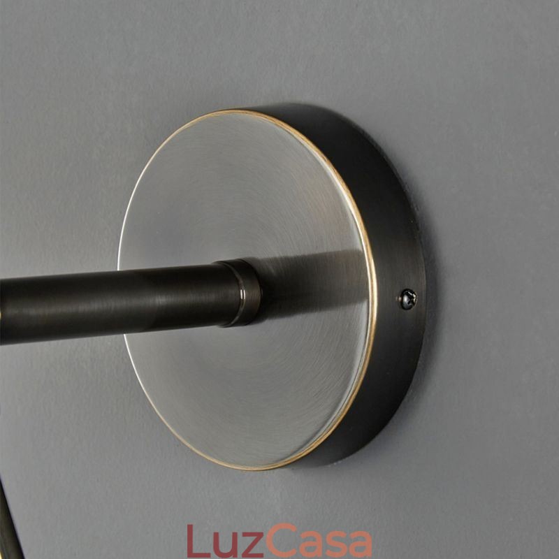 Luminária de parede moderna globo de vidro, luminária de parede preta com gota d'água