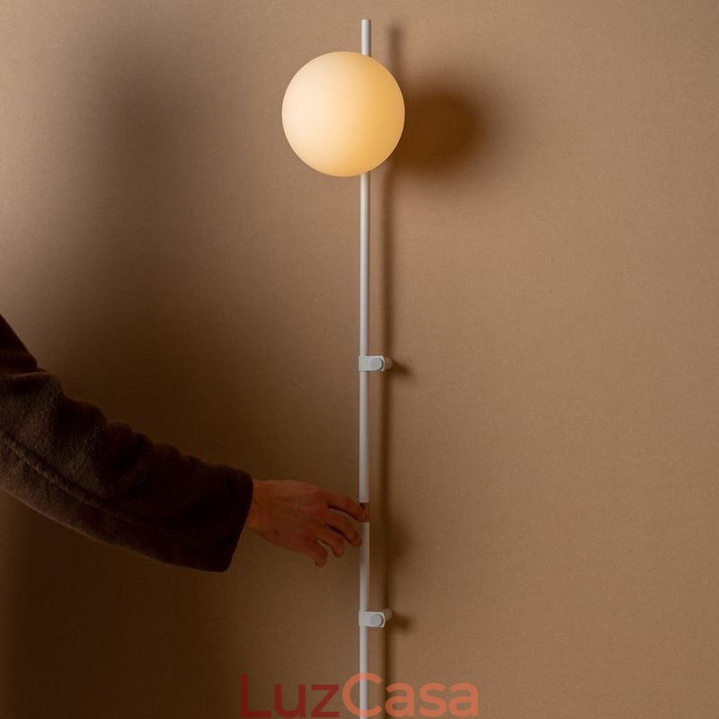 Luminária de parede Globe Wall Sconce Lighting Mid Century Magic Bean com plugue