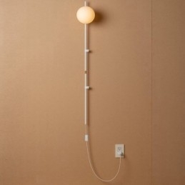 Luminária de parede Globe Wall Sconce Lighting Mid Century Magic Bean com plugue