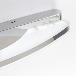 Luminária de parede moderna para espelho Iluminação de banheiro Aço inoxidável