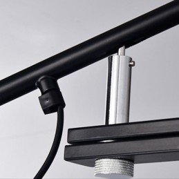 Luminária de parede com braço de balanço simples, luminária de cabeceira para leitura