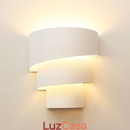 Luminária de parede moderna minimalista em espiral para bolo, luminária de cabeceira Luminária de parede moderna minimalista em espiral para bolo, luminária de cabeceira