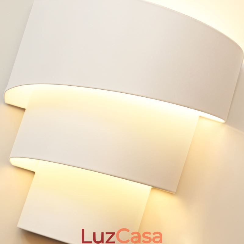 Luminária de parede moderna minimalista em espiral para bolo, luminária de cabeceira