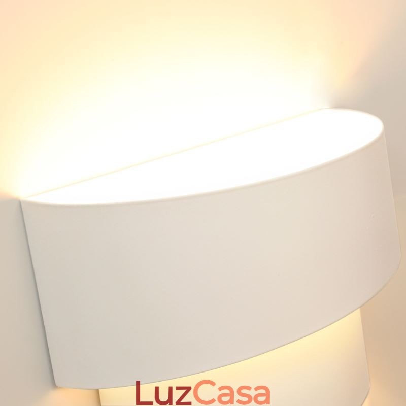 Luminária de parede moderna minimalista em espiral para bolo, luminária de cabeceira