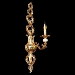 Luminária de parede europeia Luxuosa luminária de parede de pétala Jade Decoração Lâmpada Iluminação de cabeceira