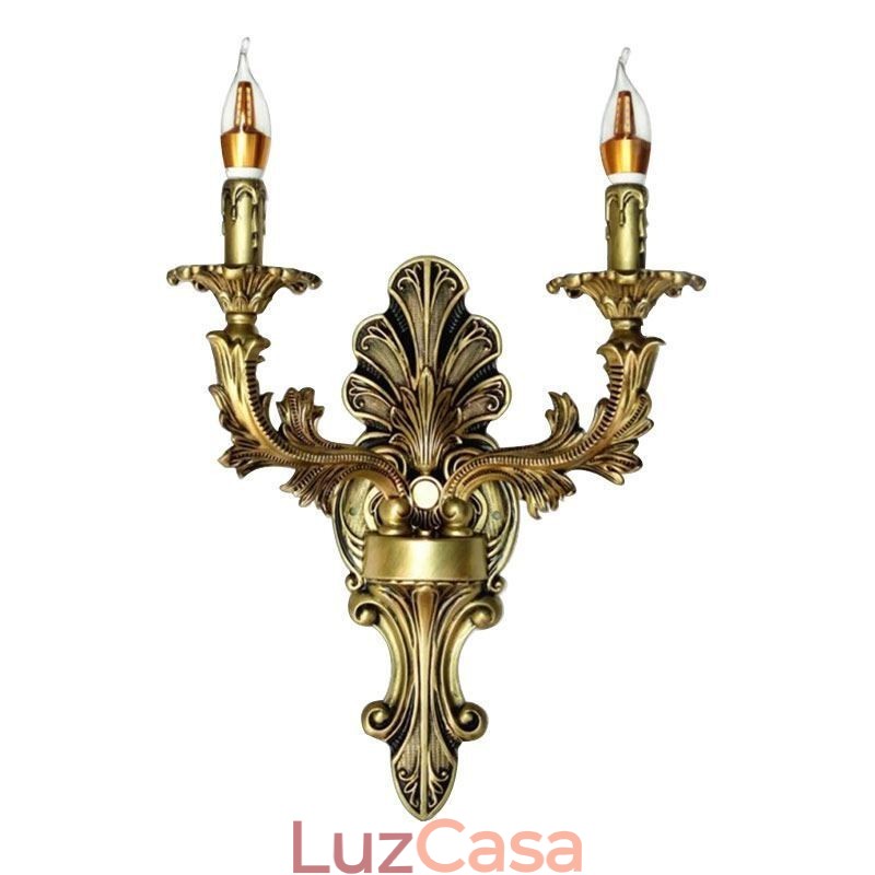 Luminária de parede retrô europeia criativa iluminação dupla para casa arandela iluminação de cabeceira