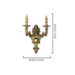 Luminária de parede retrô europeia criativa iluminação dupla para casa arandela iluminação de cabeceira