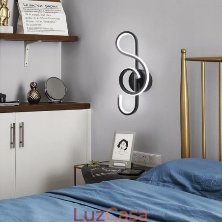 Aplique de parede Minimalista Acrílico Note Wall Light Aplique de parede Minimalista Acrílico Note Wall Light