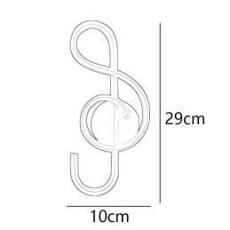 Aplique de parede Minimalista Acrílico Note Wall Light