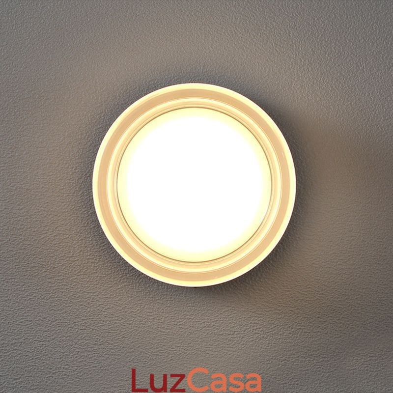 Luminária de parede moderna minimalista acrílica cabeça única redonda ferro forjado arandela pequena