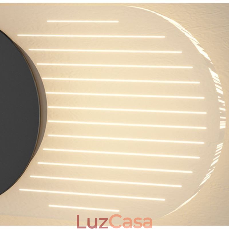 Luminária de parede Moderna Minimalista Acrílico Ferro Forjado Relógio de Parede Luminária de parede