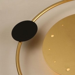 Relógio de parede Luminária de parede moderna minimalista em ferro forjado e