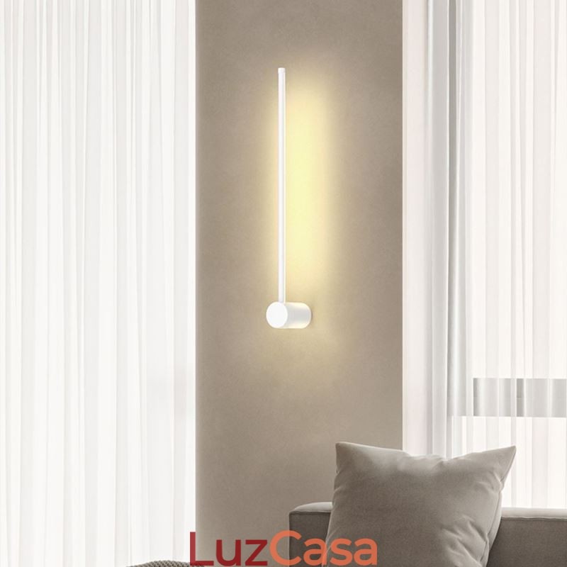Luminária de parede longa moderna para decoração de cabeceira