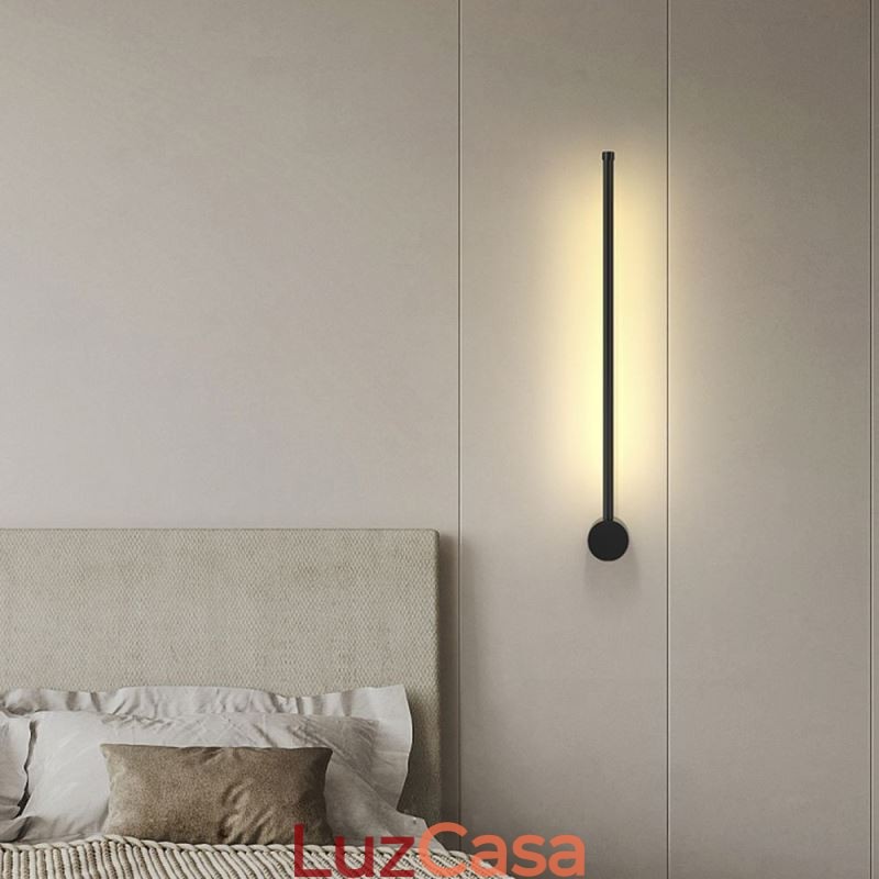 Luminária de parede longa moderna para decoração de cabeceira