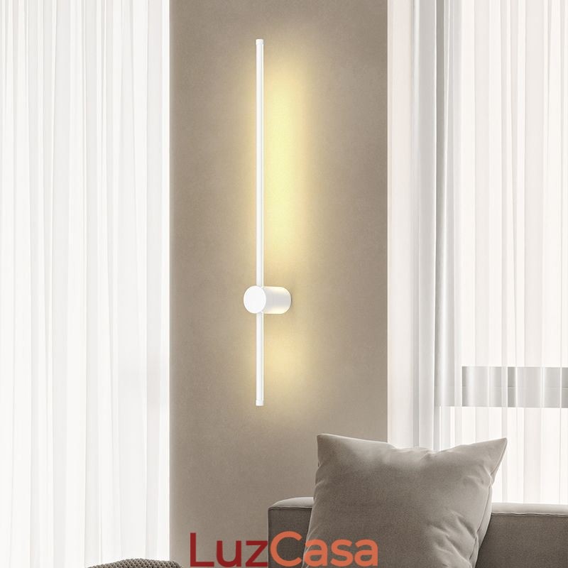 Luminária de parede longa moderna, decoração de cabeceira, lâmpada de corredor
