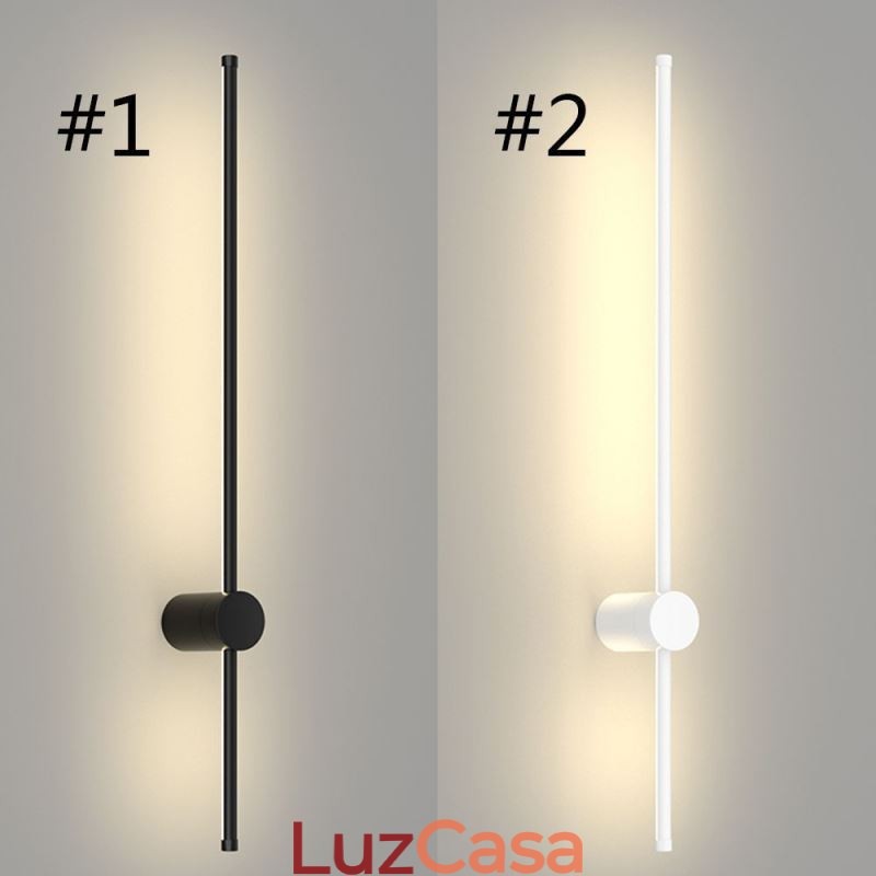 Luminária de parede longa moderna, decoração de cabeceira, lâmpada de corredor