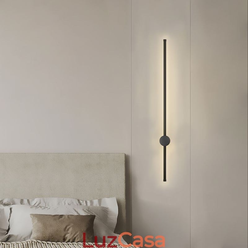 Luminária de parede longa moderna, decoração de cabeceira, lâmpada de corredor