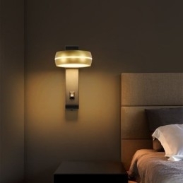 Luminária de parede giratória moderna e minimalista