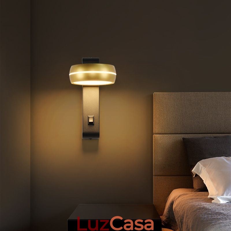 Luminária de parede giratória moderna e minimalista