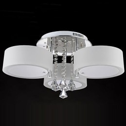 Controle remoto Flush Mount Crystal Moderno Contemporâneo