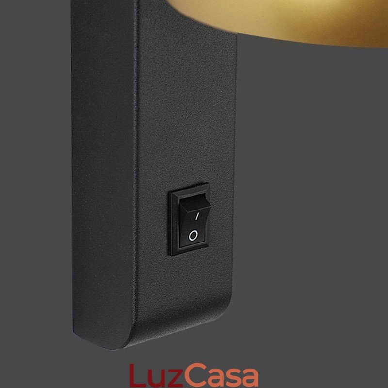 Luminária de parede giratória moderna e minimalista
