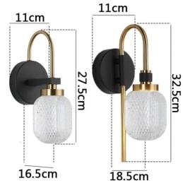 Luminária de parede moderna minimalista em acrílico
