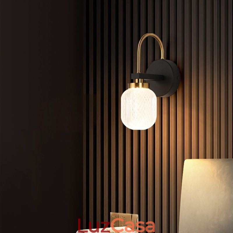 Luminária de parede moderna minimalista em acrílico