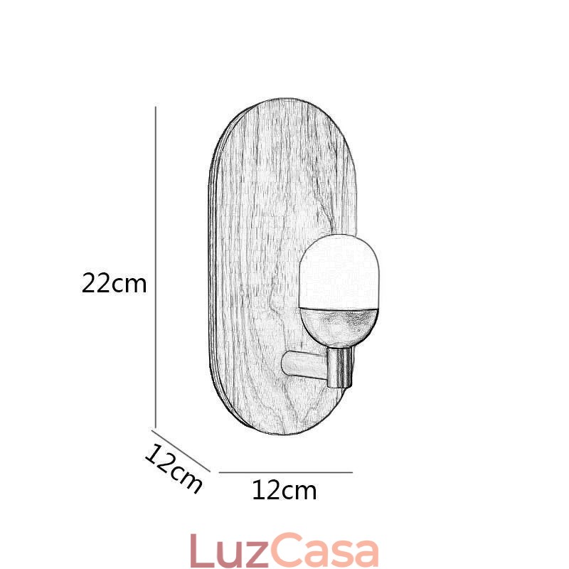Decoração Parede Madeira Lâmpada Entrada Corredor Luzes Nordic Cabeceira Luz Parede