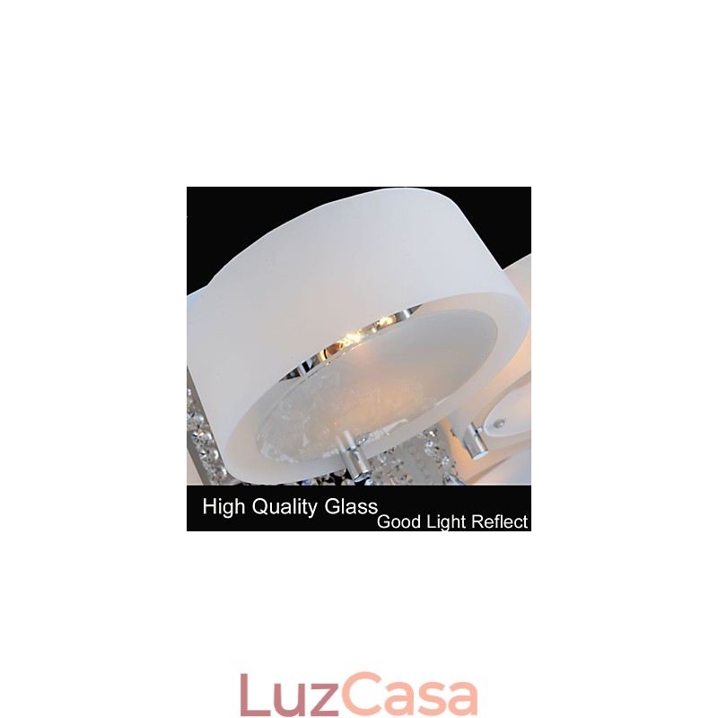 Controle remoto Flush Mount Crystal Moderno Contemporâneo