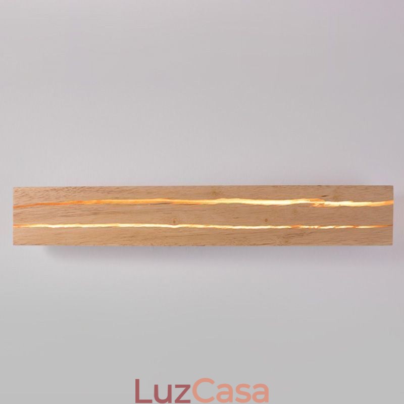 Luminária de parede de madeira moderna Luzes de corredor de entrada Luz de parede de cabeceira nórdica
