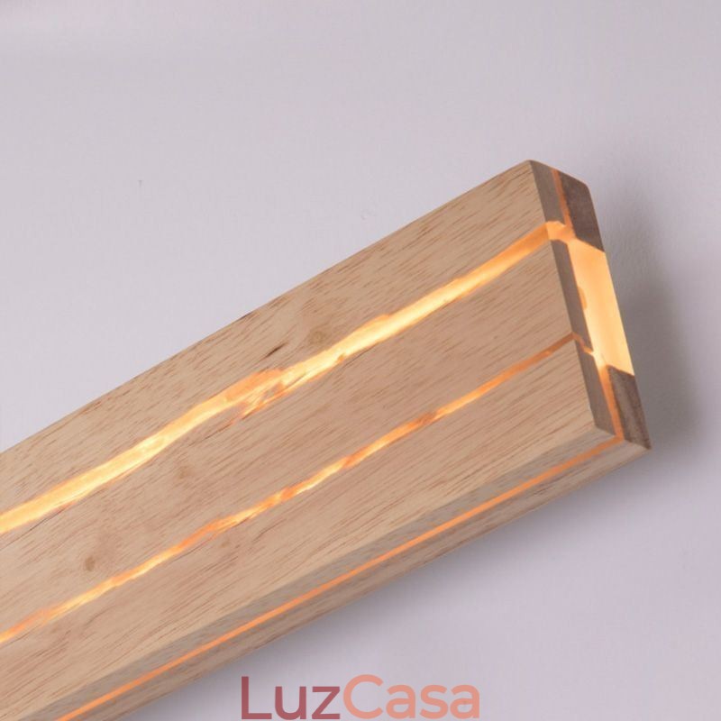 Luminária de parede de madeira moderna Luzes de corredor de entrada Luz de parede de cabeceira nórdica