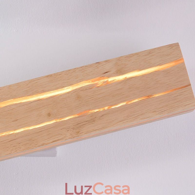 Luminária de parede de madeira moderna Luzes de corredor de entrada Luz de parede de cabeceira nórdica