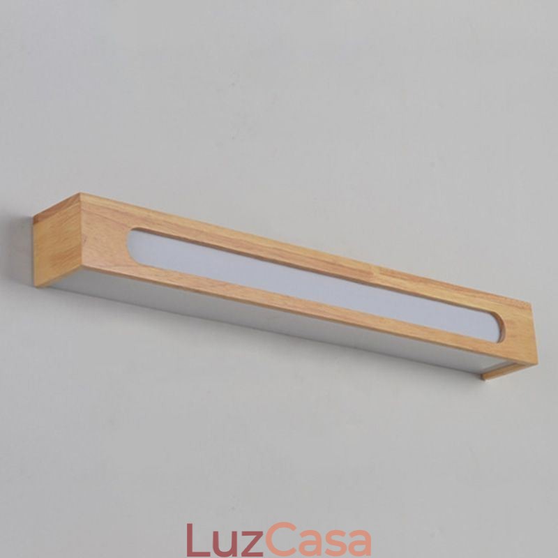 Luminária de parede moderna de madeira, luzes de corredor de entrada, luz de parede de cabeceira nórdica