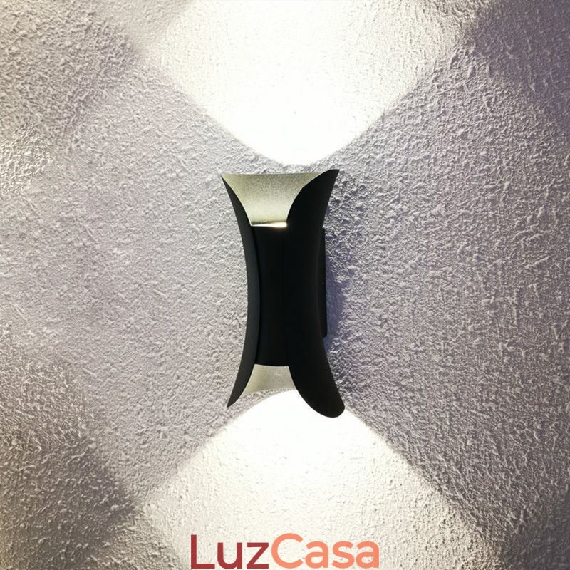 Luminária de parede moderna à prova d'água para pátio, varanda, corredor