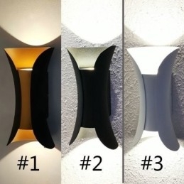 Luminária de parede moderna à prova d'água para pátio, varanda, corredor