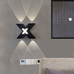 Luminária de parede Art Déco para cima e para baixo Iluminação interna Luminária de parede de alumínio