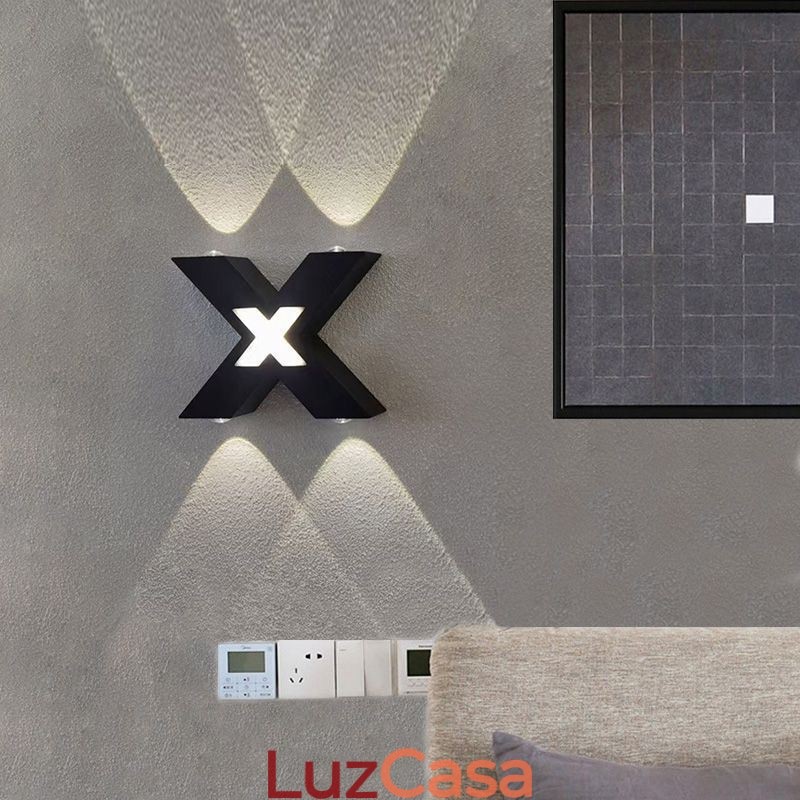 Luminária de parede Art Déco para cima e para baixo Iluminação interna Luminária de parede de alumínio