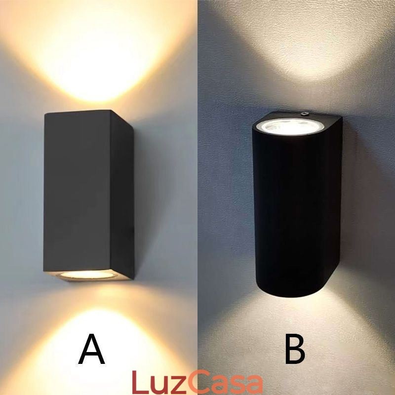 Luminária de parede moderna e simples em alumínio para decoração de interiores