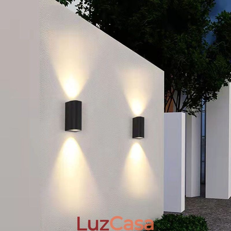 Luminária de parede moderna e simples em alumínio para decoração de interiores