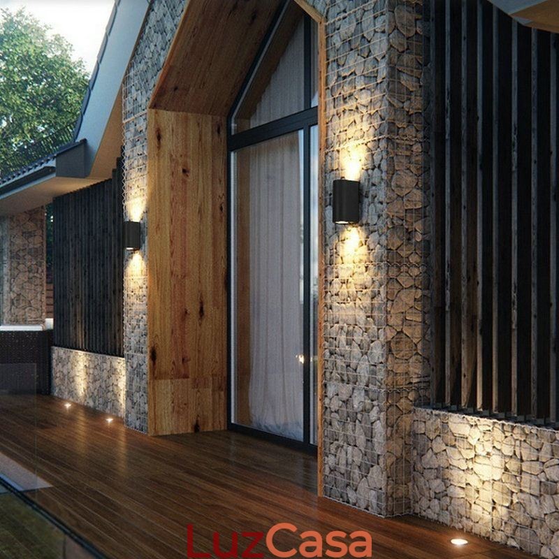 Luminária de parede moderna e simples em alumínio para decoração de interiores