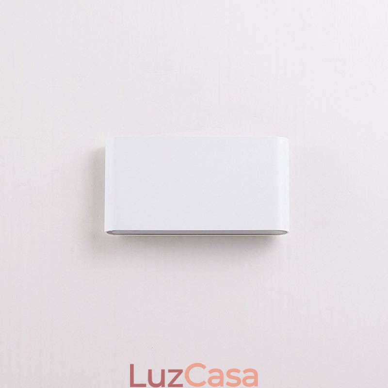 Luminária de parede à prova d'água moderna simples de alumínio para decoração de interiores