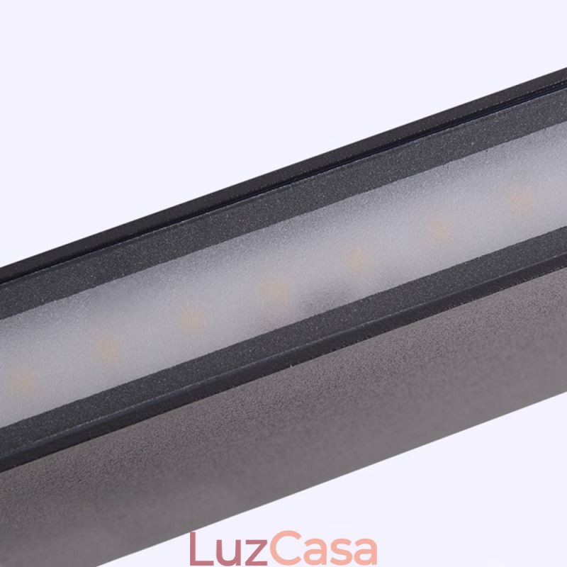 Luminária de parede à prova d'água moderna simples de alumínio para decoração de interiores