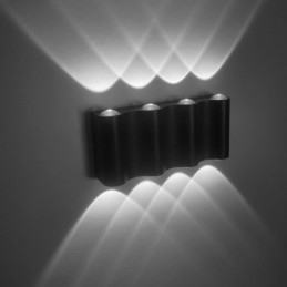 Luminária de parede de alumínio para varanda, superfície montada, luz de varanda